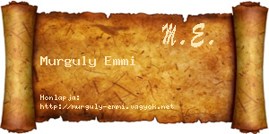 Murguly Emmi névjegykártya